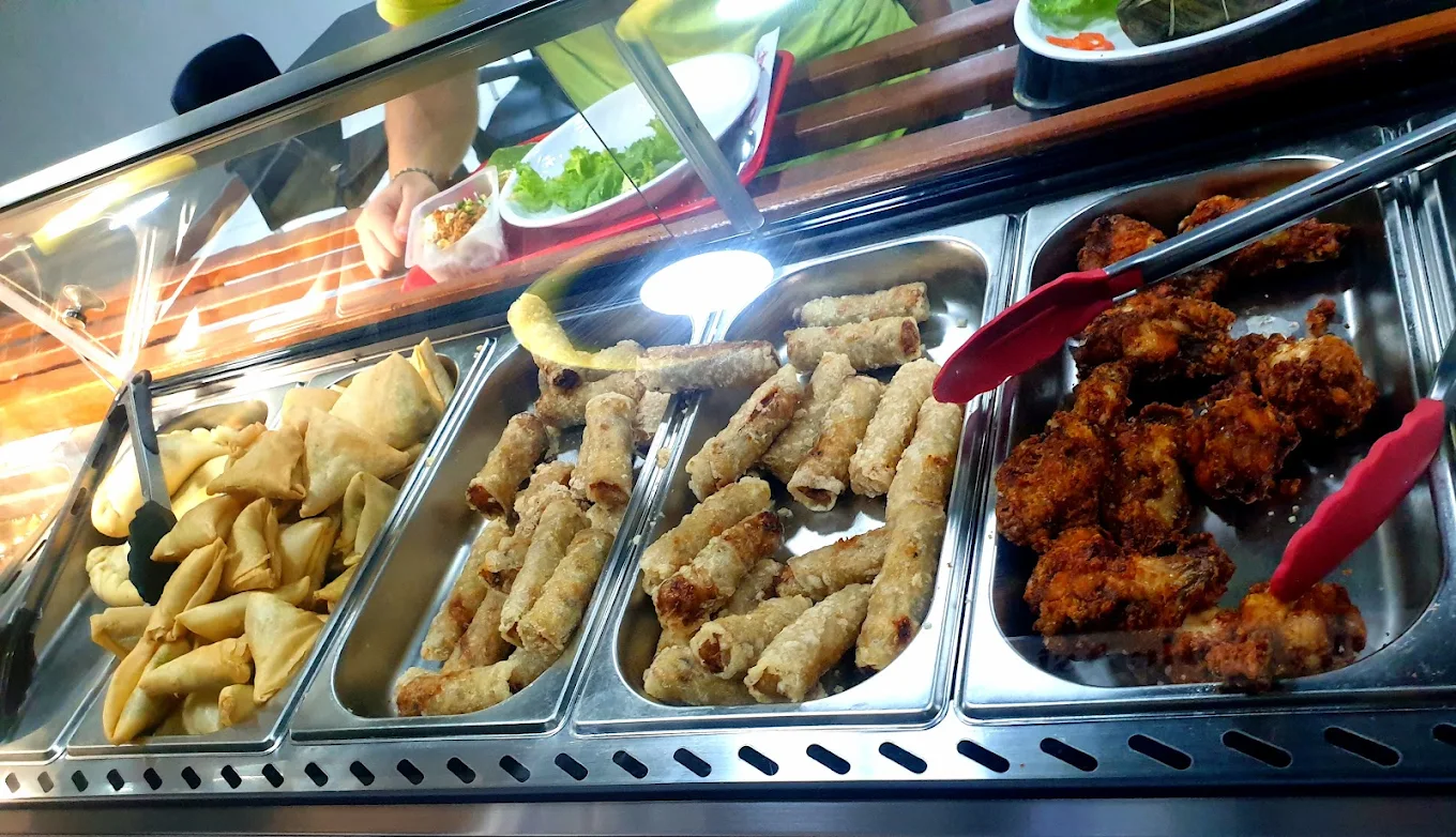 Nems et entrées en vitrine